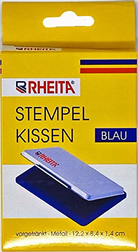 Rheita Stempelkissen metall, blau, Größe 2 (7x11cm) von Rheita