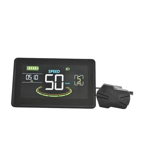 Rhghfujhgy H6C E-Bike LCD-Display Messgerät 24V-60V E-Scooter LCD-Panel Farbbildschirm mit USB UART für E-Bike-Teile-Zubehör (5PIN) von Rhghfujhgy