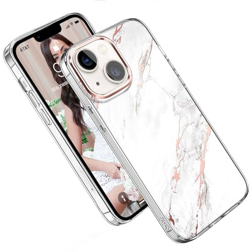 Rhinenet Hülle für iPhone 13 6,1 Zoll, Niedrige Schutzhüllen für iPhone 13 mit IMD-Muster, Schlanke Handyhülle, weiß Rhinenet Hülle für iPhone 13 6,1 Zoll, Niedrige Schutzhüllen für iPhone 13 mit IMD-Muster, Schlanke Handyhülle, weiß von Rhinenet