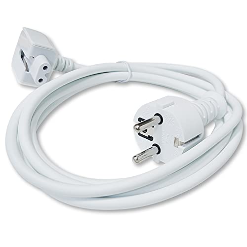 Rhinenet Netzteil Verlängerungskabel EU Plug für Apple MacBook Pro 13 "15" 17 "A1278 A1286 A1297 Air 11" 13 "A1370 A1465 A1369 A1466 Mini Retina 12" Laptop Wandkabel Kabel Leitungsladegerät 6 Fuß von Rhinenet