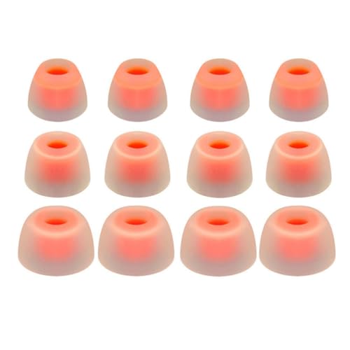 Rhinent Premium-Ohrstöpsel aus Silikon für JBL Tune Beam TWS, passend für Ladehülle, kompatibel mit JBL Wave Beam/JBL Wave Buds/JBL Wave Flex 5,1 cm Ohrhörern, SML, 12 Stück (transparent weiß) von Rhinenet