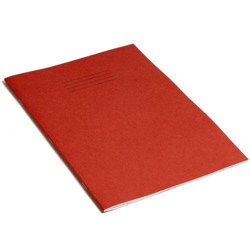 RHINO F8M Schulhefte, A4, 48 Seiten, Rot, 10 Stück von Rhino