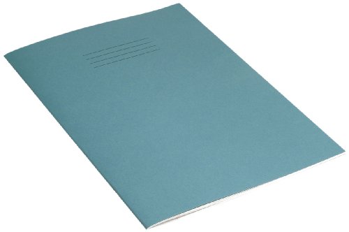 RHINO Schreibwaren-Schulhefte, A4, 32 Seiten, 8 mm, liniert mit Rand, Hellblau, 10 Stück von Rhino