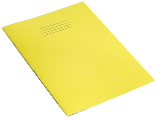 RHINO Schreibwaren-Übungsbuch, A4, 32 Seiten, 10 mm, kariert, gelb, Lernressourcen, Schulhefte, 10 Stück von Rhino