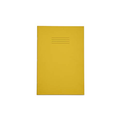 RHINO Schreibwaren-Übungsbuch, A4, 48 Seiten, 7 mm, kariert, Gelb, 10 Stück von Rhino