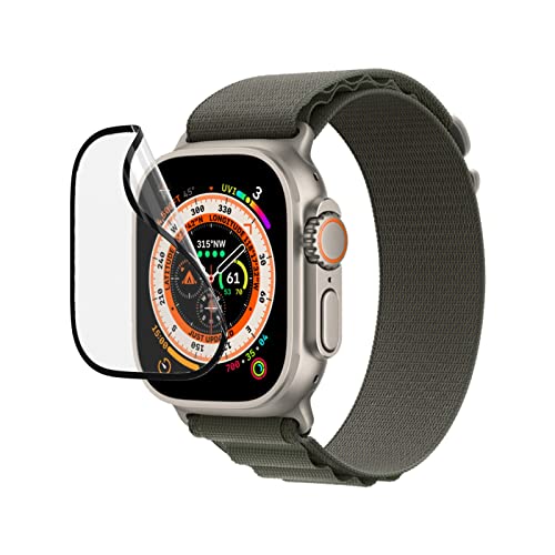 RHINOSHIELD 3D Impact Screen Protector kompatibel mit Apple Watch Ultra/Ultra2 49 mm | Aufprallschutz - 3D gebogene Ecken für volle Abdeckung - Langlebig und Kratzresistent von RhinoShield