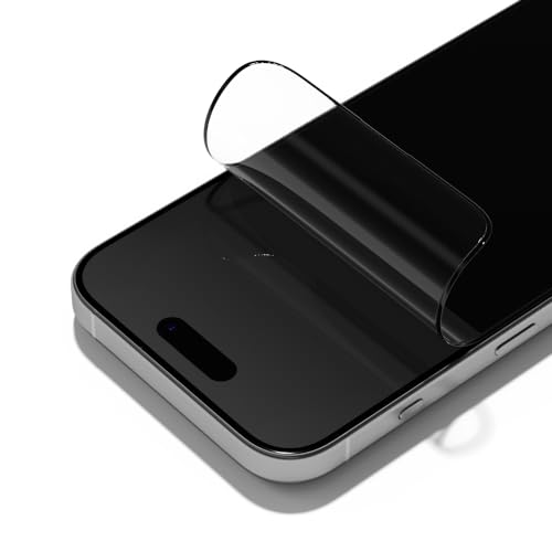 RhinoShield Blaulichtfiler Impact Screen Protector kompatibel mit [iPhone 15 Pro Max] | Rundumschutz, hohe Stoßfestigkeit und resistent gegen Fingerabdrücke, mit Ausrichtungsrahmen von RhinoShield