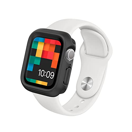 RhinoShield Bumper Case kompatibel mit Apple Watch Apple Watch SE & Series 6/5 / 4 [40mm] | CrashGuard NX - Stoßdämpfende Schutzhülle im schlanken Design - Klassik Schwarz von RhinoShield