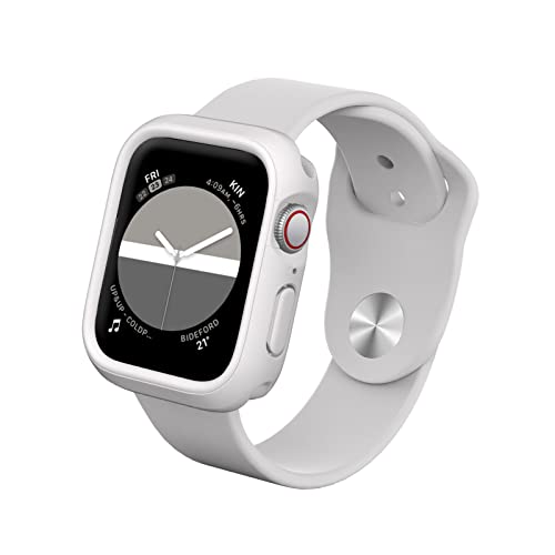 RHINOSHIELD Bumper Case kompatibel mit Apple Watch Apple Watch SE & Series 6/5 / 4 [44mm] | CrashGuard NX - Stoßdämpfende Schutzhülle im schlanken Design - Klassik Weiß von RhinoShield
