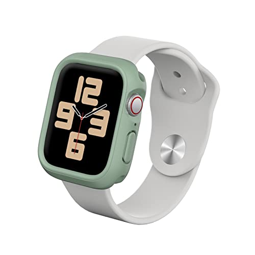 RHINOSHIELD Bumper Case kompatibel mit Apple Watch Apple Watch SE & Series 6/5 / 4 [44mm] | CrashGuard NX - Stoßdämpfende Schutzhülle im schlanken Design - Salbeigrün von RhinoShield