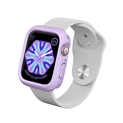 RhinoShield Bumper Case kompatibel mit Apple Watch Apple Watch SE & Series 6/5 / 4 [44mm] | CrashGuard NX - Stoßdämpfende Schutzhülle im schlanken Design - Violett von RhinoShield