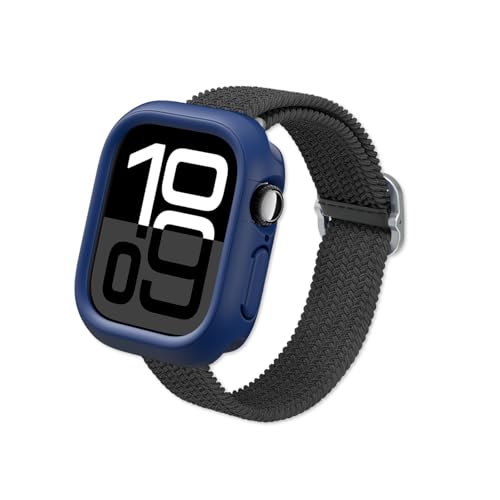 RHINOSHIELD Bumper Case kompatibel mit Apple Watch Series 10 [46mm] | CrashGuard NX - Stoßdämpfende Schutzhülle im schlanken Design, rutschfest - Königsblau von RhinoShield