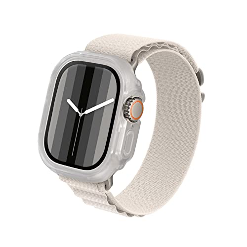 RhinoShield Bumper Case kompatibel mit Apple Watch Ultra/Ultra2 [49 mm] | CrashGuard NX - Stoßdämpfende Schutzhülle im schlanken Design - Transparent von RhinoShield