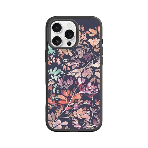 RHINOSHIELD SolidSuit Case Kompatibel mit Magsafe für [iPhone 16 Pro Max] | Stoßabsorbierende Slim Design Schutzhülle, Kameratasten-Aussparungs-Design - Schwarz [Vibrant Garden of RhinoShield] von RhinoShield