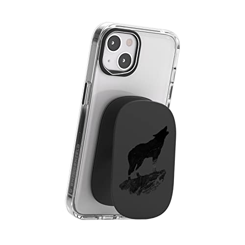 RHINOSHIELD GRIPMAX – Handyhalter und Ständer für Handys und Hüllen, wiederverwendbar und langlebig, Smartphone-Zubehör - The Lonesome Wolf von RhinoShield