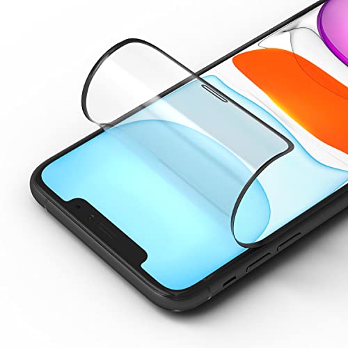 RhinoShield 3D Impact Displayschutz kompatibel mit [iPhone 11 Pro/Xs/X] | Aufprallschutz - HD-klar - 3D gebogene Kanten &vollständige Abdeckung -Kratzfest -Ausrichtungsrahmen Einfache Installation von RhinoShield