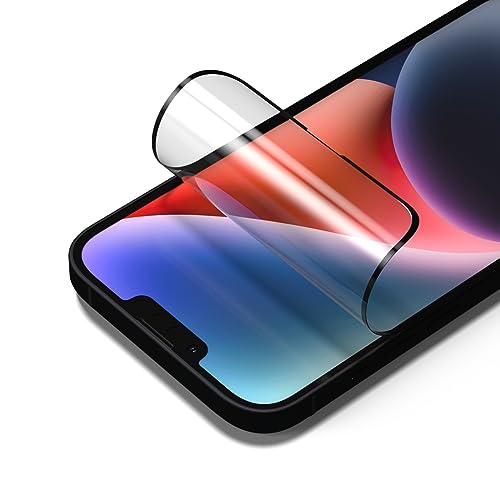 RhinoShield Blaulichtfiler Impact Screen Protector kompatibel mit [iPhone 13 Pro Max / 14 Plus] | Rundumschutz, hohe Stoßfestigkeit und resistent gegen Fingerabdrücke, mit Ausrichtungsrahmen von RhinoShield