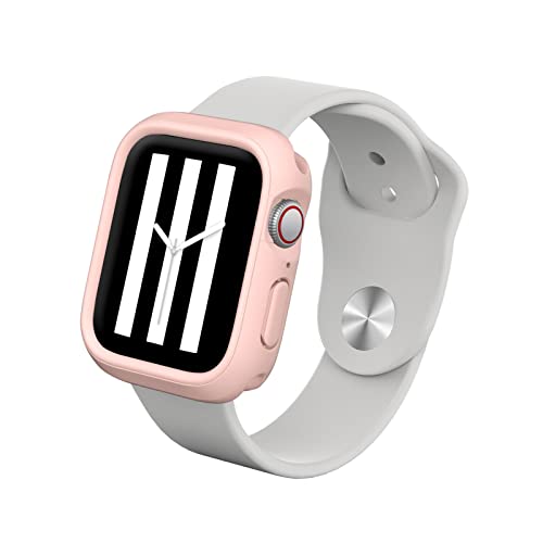 RHINOSHIELD Bumper Case kompatibel mit Apple Watch Apple Watch SE & Series 6/5 / 4 [44mm] | CrashGuard NX - Stoßdämpfende Schutzhülle im schlanken Design - Samtrosa von RhinoShield