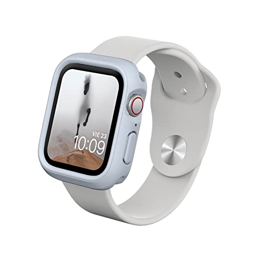 RhinoShield Bumper Case kompatibel mit Apple Watch Apple Watch SE & Series 6/5 / 4 [44mm] | CrashGuard NX - Stoßdämpfende Schutzhülle im schlanken Design - Silbergrau von RhinoShield