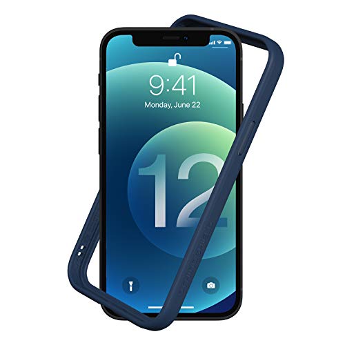 RhinoShield Bumper Case kompatibel mit [iPhone 12 Pro Max] | CrashGuard NX - Stoßdämpfende Schutzhülle im schlanken Design - 3.5 Meter Fallschutz - Marineblau von RhinoShield