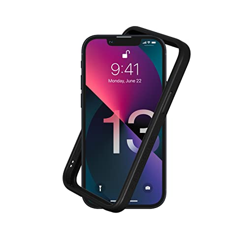 RhinoShield Bumper Case kompatibel mit [iPhone 13 Mini] | CrashGuard NX - Stoßdämpfende Schutzhülle im schlanken Design - 3.5 Meter Fallschutz - Schwarz von RhinoShield