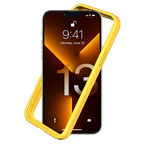 RhinoShield Bumper Case kompatibel mit [iPhone 13 Pro Max] | CrashGuard NX - Stoßdämpfende Schutzhülle im schlanken Design - 3.5 Meter Fallschutz - Gelb von RhinoShield