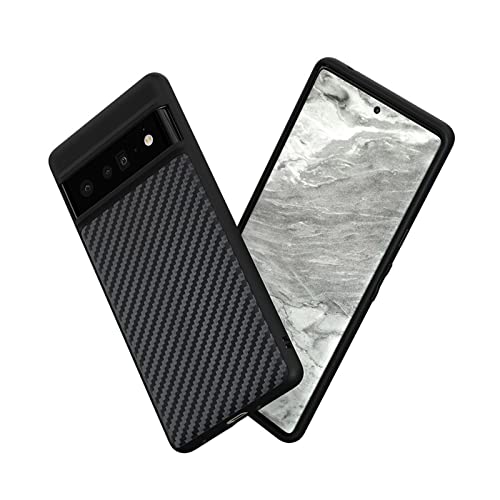 RhinoShield Case kompatibel mit [Google Pixel 6 Pro] | SolidSuit - Stoßdämpfende & schlanke Schutzhülle mit Premium Finish - 3.5 Meter Fallschutz - Karbonfaser Textur von RhinoShield