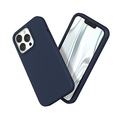 RhinoShield Case kompatibel mit [iPhone 13 Pro] | SolidSuit - Stoßdämpfende & schlanke Schutzhülle mit Premium Finish - 3.5 Meter Fallschutz - Marineblau von RhinoShield