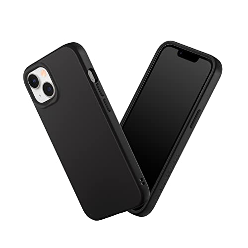 RhinoShield Case kompatibel mit [iPhone 14/13] | SolidSuit - Stoßdämpfende & schlanke Schutzhülle mit Premium Finish - 3.5 Meter Fallschutz - Klassik Schwarz von RhinoShield