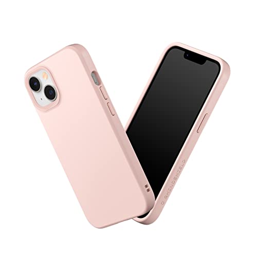 RhinoShield Case kompatibel mit [iPhone 14/13] | SolidSuit - Stoßdämpfende & schlanke Schutzhülle mit Premium Finish - 3.5 Meter Fallschutz - Samtrosa von RhinoShield