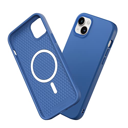 RhinoShield Case kompatibel mit [iPhone 14 Plus] | SolidSuit - MagSafe-kompatibel -Stoßdämpfende & schlanke Schutzhülle mit Premium Finish - 3.5 Meter Fallschutz - Kobaltblau von RhinoShield