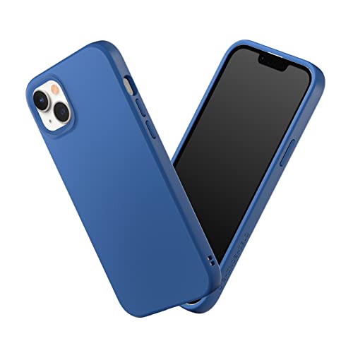 RhinoShield Case kompatibel mit [iPhone 14 Plus] | SolidSuit - Stoßdämpfende & schlanke Schutzhülle mit Premium Finish - 3.5 Meter Fallschutz - Kobaltblau von RhinoShield