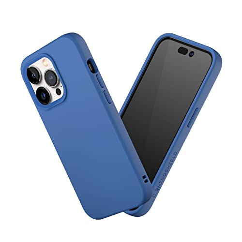 RhinoShield Case kompatibel mit [iPhone 14 Pro] | SolidSuit - Stoßdämpfende & schlanke Schutzhülle mit Premium Finish - 3.5 Meter Fallschutz - Kobaltblau von RhinoShield