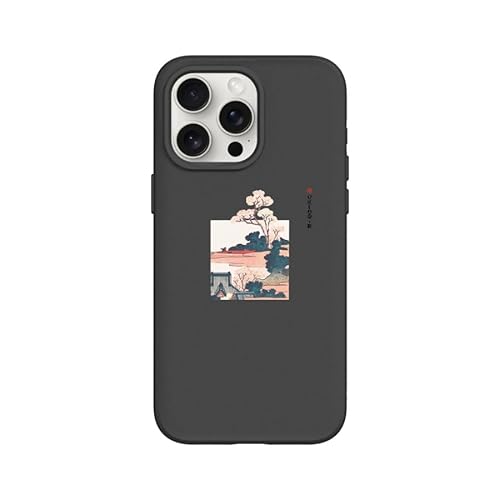 RhinoShield Case kompatibel mit [iPhone 15 Pro Max] | SolidSuit - MagSafe-kompatibel -Stoßdämpfende & schlanke Schutzhülle mit Premium Finish - 3.5 Meter Fallschutz - Schwarz [Arcadia] von RhinoShield