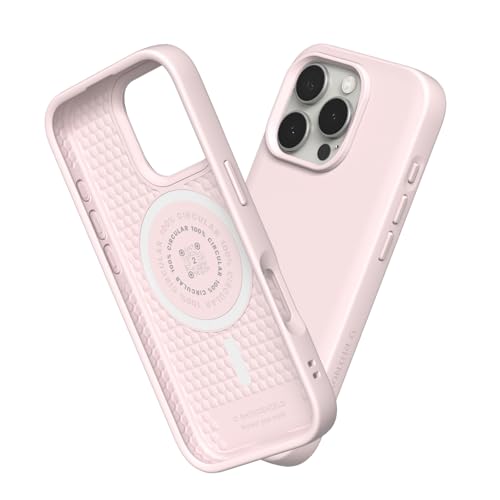 RhinoShield SolidSuit Case Kompatibel mit Magsafe für [iPhone 16 Pro Max] | Stoßabsorbierende Slim Design Schutzhülle mit Premium Matte Finish, Kameratasten-Aussparungs-Design - Himbeer-Sorbet von RhinoShield