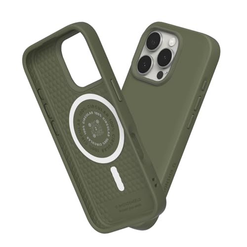 RhinoShield SolidSuit Case Kompatibel mit Magsafe für [iPhone 16 Pro] | Stoßabsorbierende Slim Design Schutzhülle mit Premium Matte Finish, Kameratasten-Aussparungs-Design - Algengrün von RhinoShield