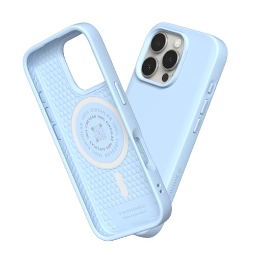 RhinoShield SolidSuit Case Kompatibel mit Magsafe für [iPhone 16 Pro] | Stoßabsorbierende Slim Design Schutzhülle mit Premium Matte Finish, Kameratasten-Aussparungs-Design - Gletscherblau von RhinoShield