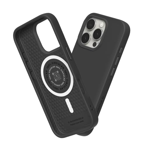 RHINOSHIELD SolidSuit Case Kompatibel mit Magsafe für [iPhone 16 Pro] | Stoßabsorbierende Slim Design Schutzhülle mit Premium Matte Finish, Kameratasten-Aussparungs-Design - Schwarz von RhinoShield