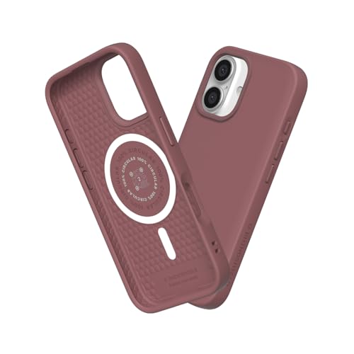 RhinoShield SolidSuit Case Kompatibel mit Magsafe für [iPhone 16] | Stoßabsorbierende Slim Design Schutzhülle mit Premium Matte Finish, Kameratasten-Aussparungs-Design - Terrakotta von RhinoShield