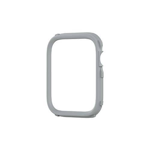 RhinoShield CrashGuard NX Extra Fassung kompatibel mit Apple Watch SE / 6/5 / 4 [40mm] & Serie 3/2/ 1 [38mm] | Zusätzliches Zubehör Apple Watch Case (Einzelteil)- Platin Grau von RhinoShield