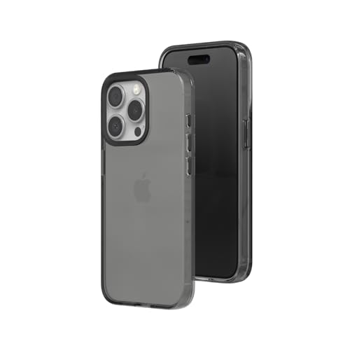 RhinoShield JellyTint Farbige, transparente Schutzhülle kompatibel mit [iPhone 15 Pro Max] | Übertrifft militärische Standards, Kratzfest, stoßfest, Trendfarben - Aschgrau von RhinoShield