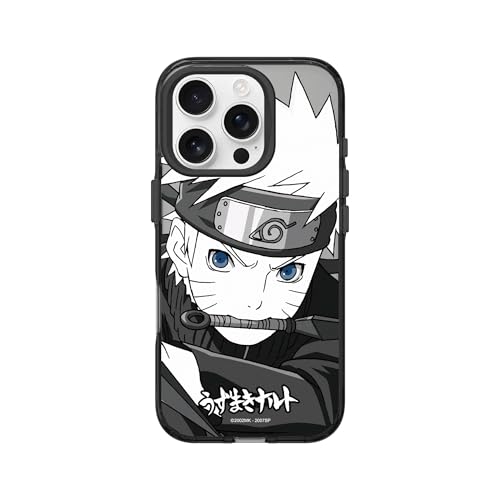 RhinoShield JellyTint Transparente Schutzhülle Kompatibel mit MagSafe für [iPhone 16 Pro Max] | Überlegene Magnetkraft, Kratzfest, stoßfest, Aussparung für Kamerataste - [Naruto Schwarz & Weiß] von RhinoShield
