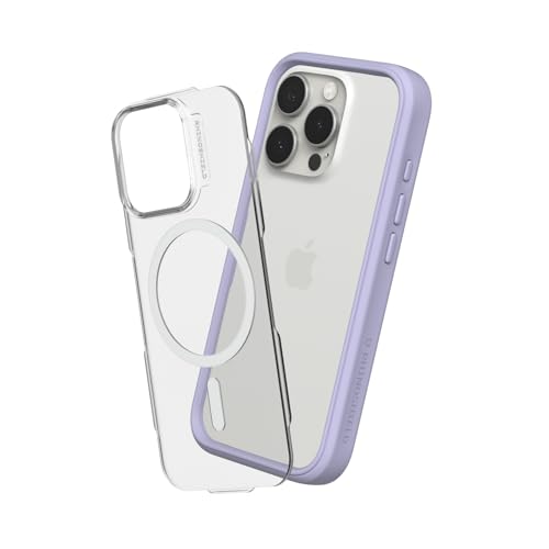 RhinoShield Modulare Case kompatibel mit MagSafe für [iPhone 16 Pro] | Mod NX - Überragender Magnet, Individuell anpassbare, strapazierfähige Schutzhülle 3.5M / 11ft Fallschutz - Lavendel von RhinoShield