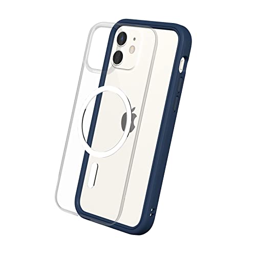 RhinoShield Modulares Case kompatibel mit MagSafe für [iPhone 12/12 Pro] | Mod NX - Überragender Magnet, Individuell anpassbare, strapazierfähige Schutzhülle 3.5M / 11ft Fallschut - Marineblau von RhinoShield