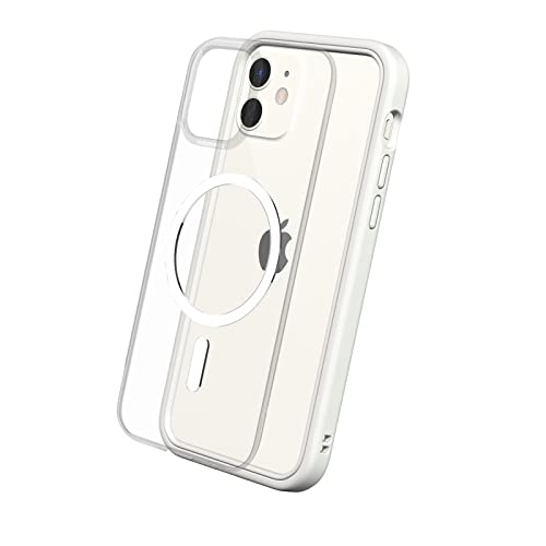 RhinoShield Modulares Case kompatibel mit MagSafe für [iPhone 12/12 Pro] | Mod NX - Überragender Magnet, Individuell anpassbare, strapazierfähige Schutzhülle 3.5M / 11ft Fallschut - Weiß von RhinoShield