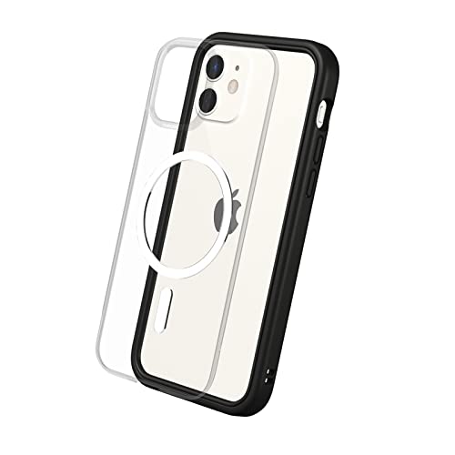 RhinoShield Modulares Case kompatibel mit MagSafe für [iPhone 12 Mini] | Mod NX - Überragender Magnet, Individuell anpassbare, strapazierfähige Schutzhülle 3.5M / 11ft Fallschut - Schwarz von RhinoShield