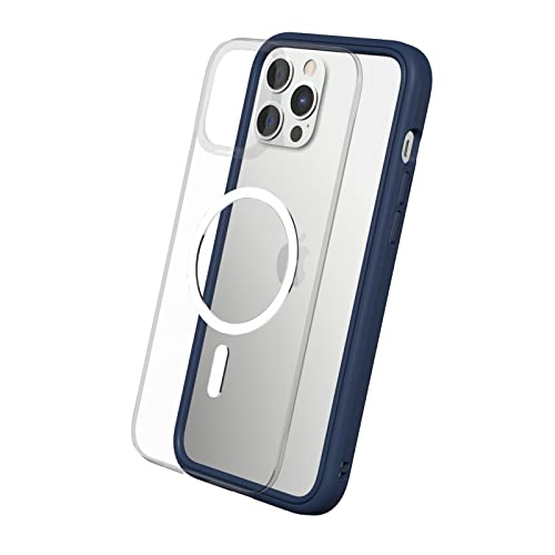 RhinoShield Modulares Case kompatibel mit MagSafe für [iPhone 12 Pro Max] | Mod NX - Überragender Magnet, Individuell anpassbare, strapazierfähige Schutzhülle 3.5M / 11ft Fallschut - Marineblau von RhinoShield