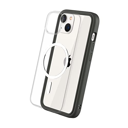 RhinoShield Modulares Case kompatibel mit MagSafe für [iPhone 13] | Mod NX - Überragender Magnet, Individuell anpassbare, strapazierfähige Schutzhülle 3.5M / 11ft Fallschut - Graphite von RhinoShield