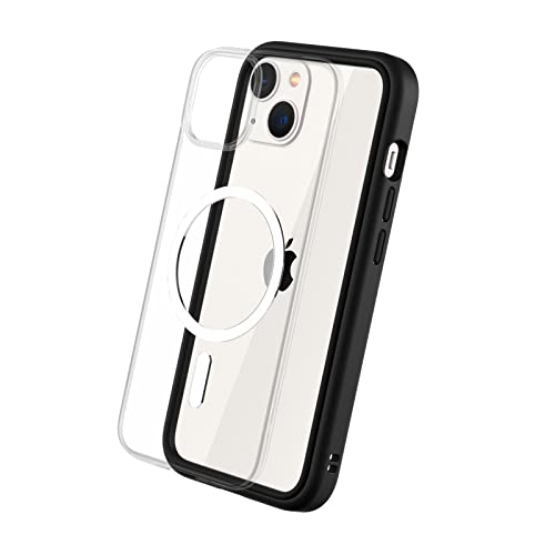 RhinoShield Modulares Case kompatibel mit MagSafe für [iPhone 13] | Mod NX - Überragender Magnet, Individuell anpassbare, strapazierfähige Schutzhülle 3.5M / 11ft Fallschut - Schwarz von RhinoShield