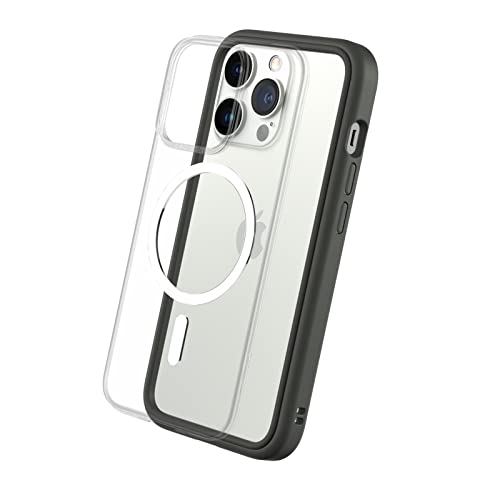 RhinoShield Modulares Case kompatibel mit MagSafe für [iPhone 13 Pro Max] | Mod NX - Überragender Magnet, Individuell anpassbare, strapazierfähige Schutzhülle 3.5M / 11ft Fallschut - Graphite von RhinoShield